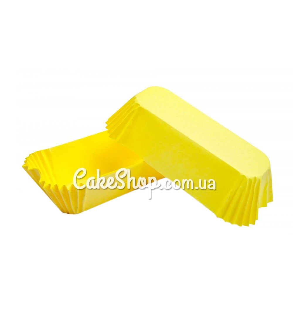 ⋗ Паперові форми для еклерів Р8 Жовті, 50шт купити в Україні ➛ CakeShop.com.ua, фото