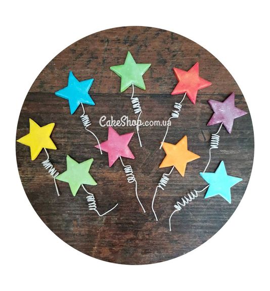 ⋗ Сахарные фигурки Праздничные звездочки ТМ Сладо купить в Украине ➛ CakeShop.com.ua, фото