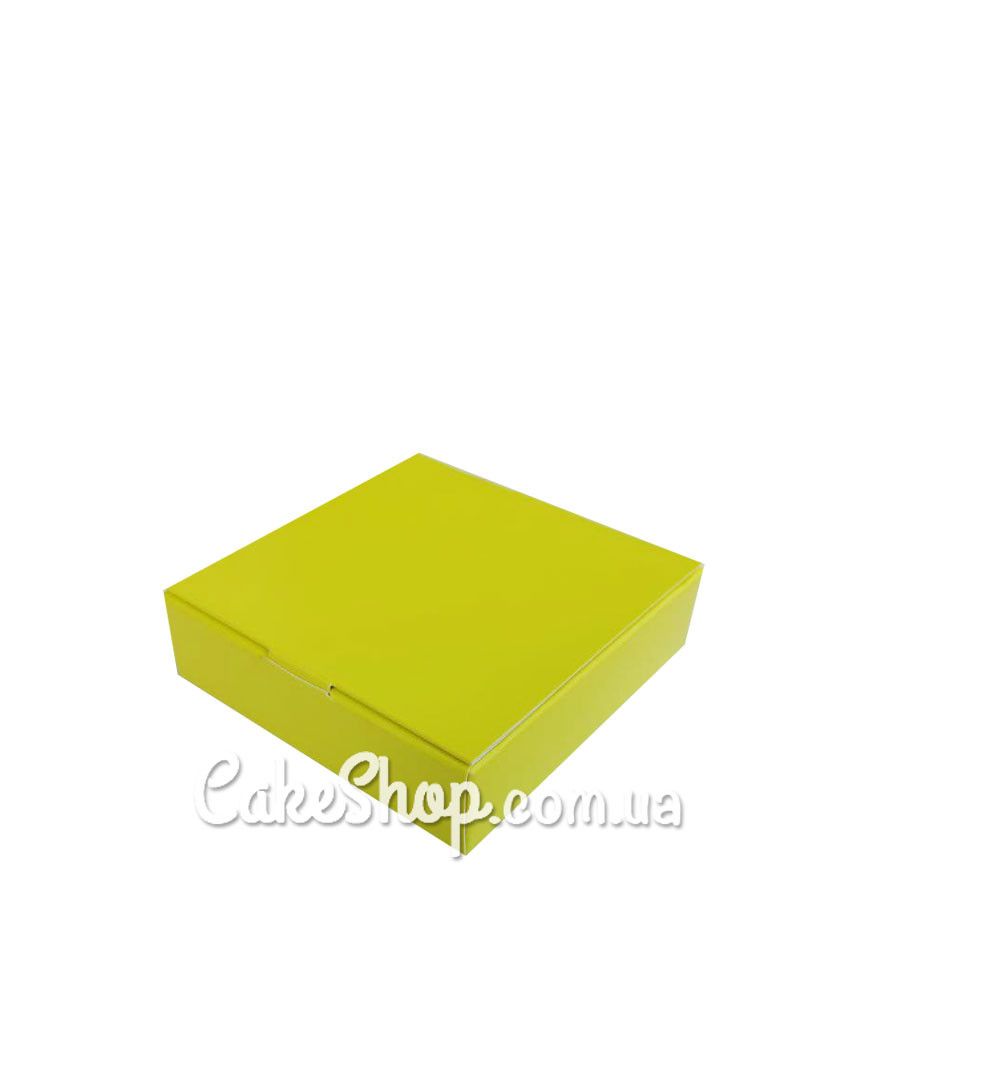 ⋗ Коробка на 4 цукерки салатовий, 11х11х3 см купити в Україні ➛ CakeShop.com.ua, фото
