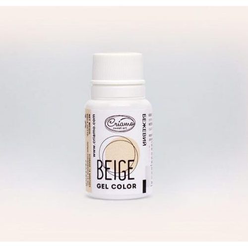 ⋗ Краситель гелевый Criamo Beige Бежевый 10 г УЦЕНКА купить в Украине ➛ CakeShop.com.ua, фото