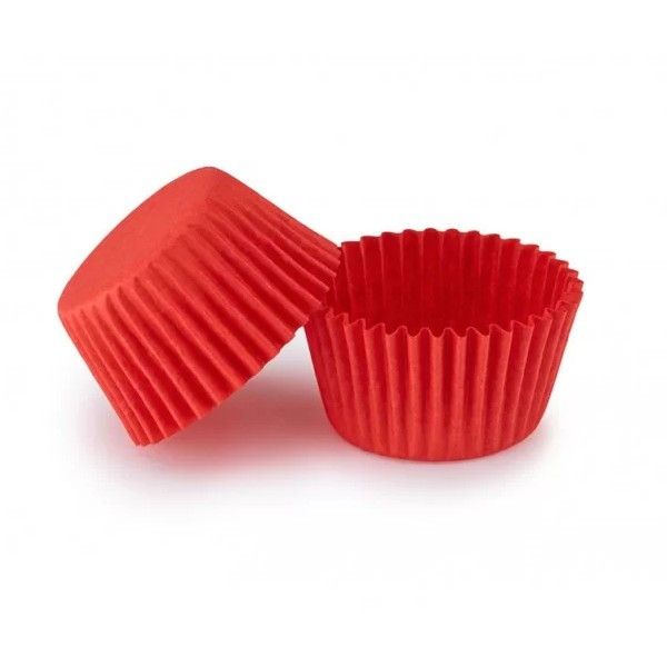 ⋗ Паперові форми для цукерок і десертів 3х2, червоні 50 шт купити в Україні ➛ CakeShop.com.ua, фото