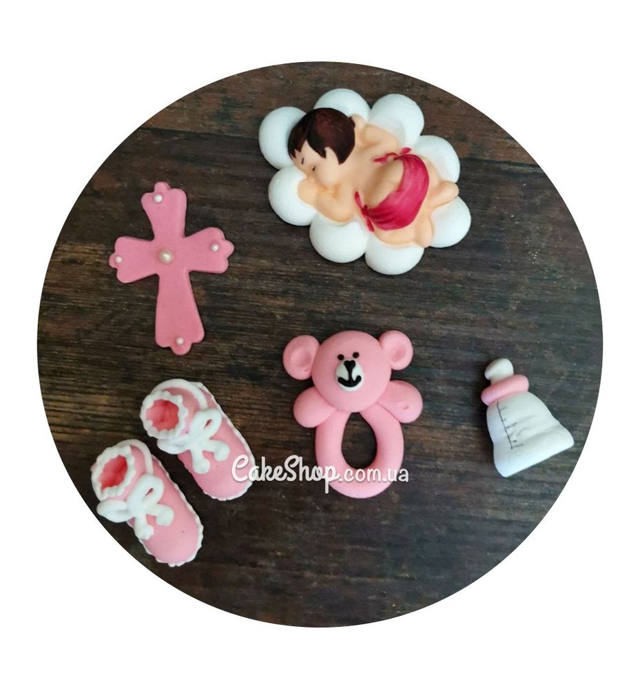 Сахарные фигурки Детский набор розовый ТМ Сладо - фото