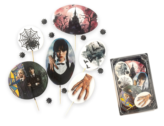 ⋗ Сахарные фигурки Мир Венздей топ ТМ Сладо купить в Украине ➛ CakeShop.com.ua, фото