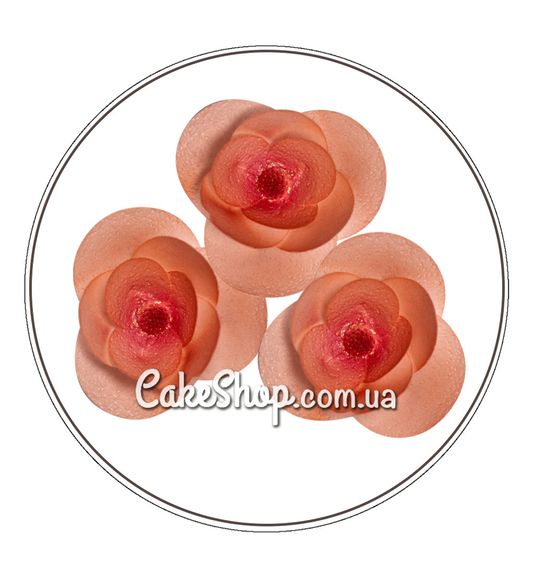 ⋗ Вафельна квітка Мальва (фуксія) 8 шт купити в Україні ➛ CakeShop.com.ua, фото