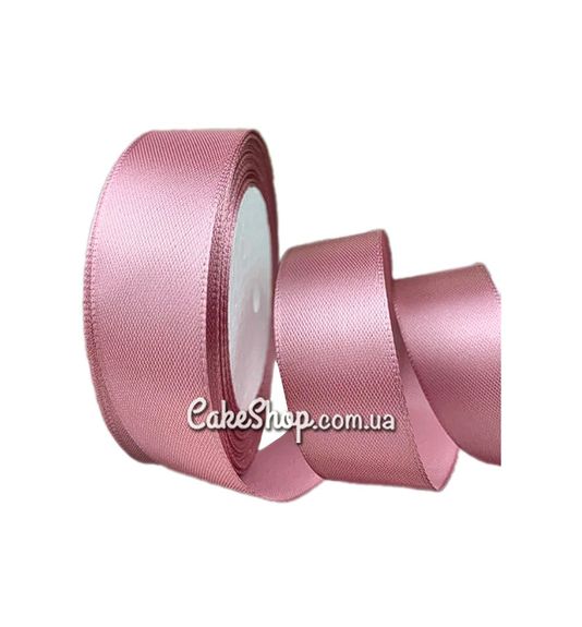 ⋗ Стрічка атласна Рожева пудра 25 мм купити в Україні ➛ CakeShop.com.ua, фото