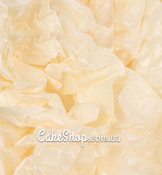 ⋗ Папір тішью Пастель з перламутром кремовий, 5 аркушів купити в Україні ➛ CakeShop.com.ua, фото