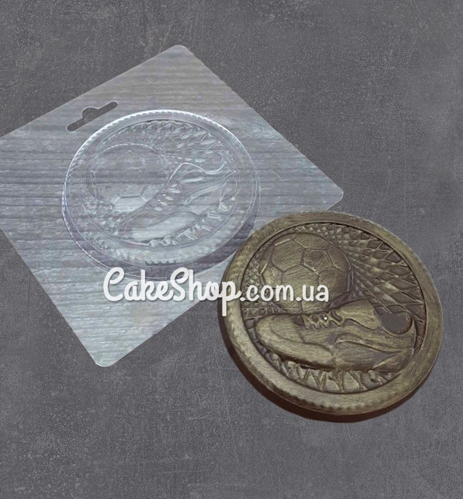 Пластикова форма для шоколаду Медаль Кед та М'яч - фото