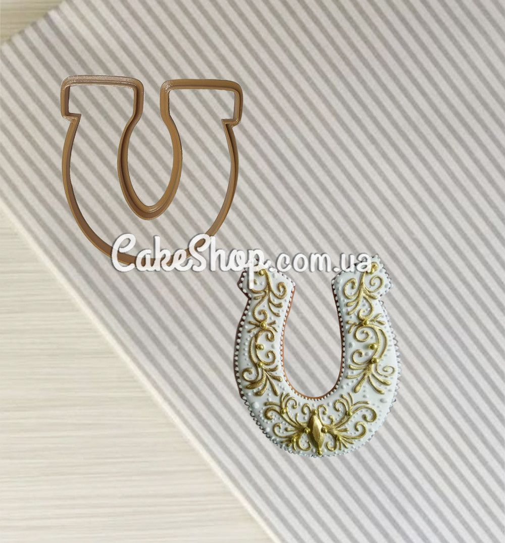 ⋗ Вырубка пластиковая Подкова 10 см купить в Украине ➛ CakeShop.com.ua, фото