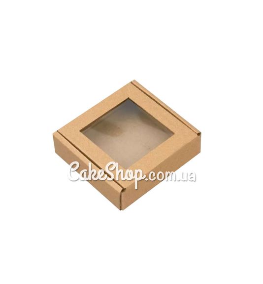 ⋗ Коробка для пряників, печива, цукерок і виробів Hand Made гофра, 10х10х3 см купити в Україні ➛ CakeShop.com.ua, фото
