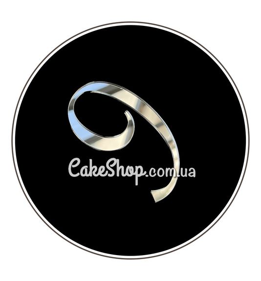 ⋗ Акриловий топпер DZ бічний цифра 9, срібло купити в Україні ➛ CakeShop.com.ua, фото