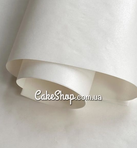 ⋗ Бумага тишью плотная White с перламутром 30г/м, 10 листов купить в Украине ➛ CakeShop.com.ua, фото