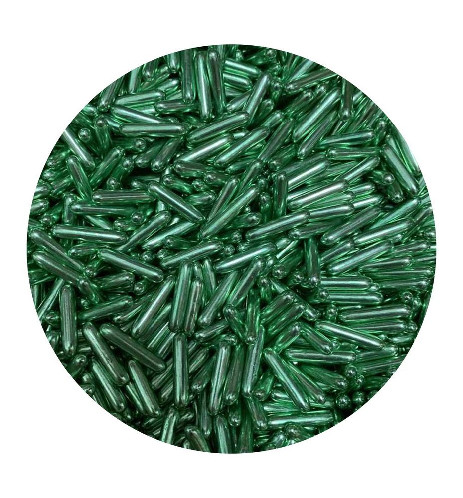 Посипка цукрова SD Макарони зелені, 25г - фото