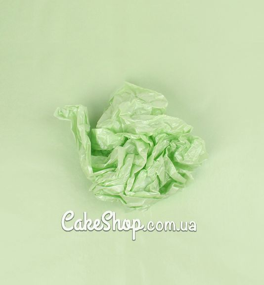 ⋗ Папір тішью Пастель з перламутром зелений, 5 аркушів купити в Україні ➛ CakeShop.com.ua, фото