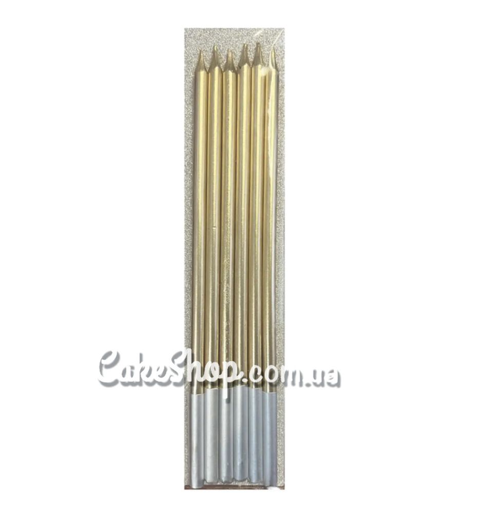 Свечи тортовые Карандаш шампань, 6 шт - фото