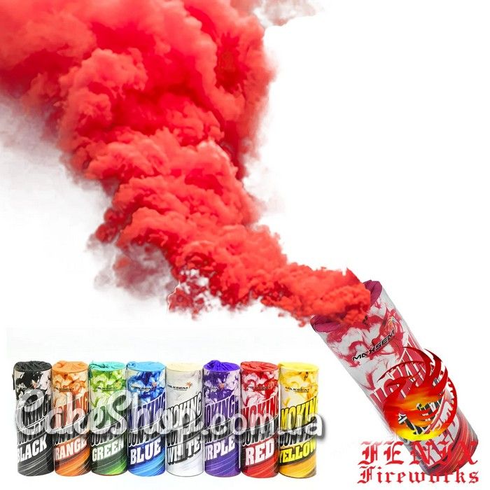 ⋗ Цветной дым для праздника МА0509/R Красный 30с купить в Украине ➛ CakeShop.com.ua, фото