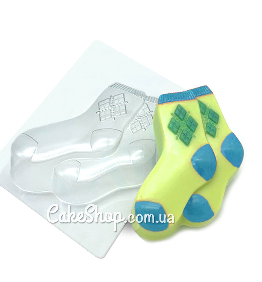 ⋗ Пластиковая форма для шоколада Мужские носки купить в Украине ➛ CakeShop.com.ua, фото