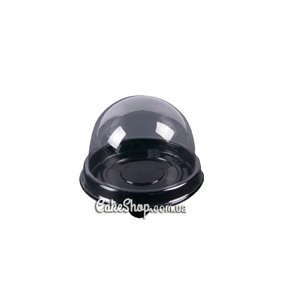 Упаковка для Моти купольная черная d-6 см, 5 шт - фото