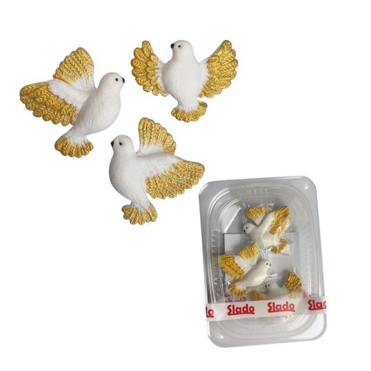 ⋗ Сахарные фигурки Голуби 2 ТМ Сладо купить в Украине ➛ CakeShop.com.ua, фото