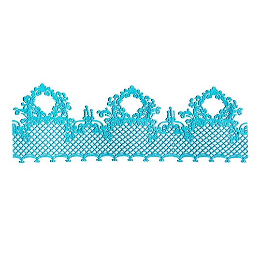 ⋗ Кружево из айсинга №495 Бирюзовое купить в Украине ➛ CakeShop.com.ua, фото