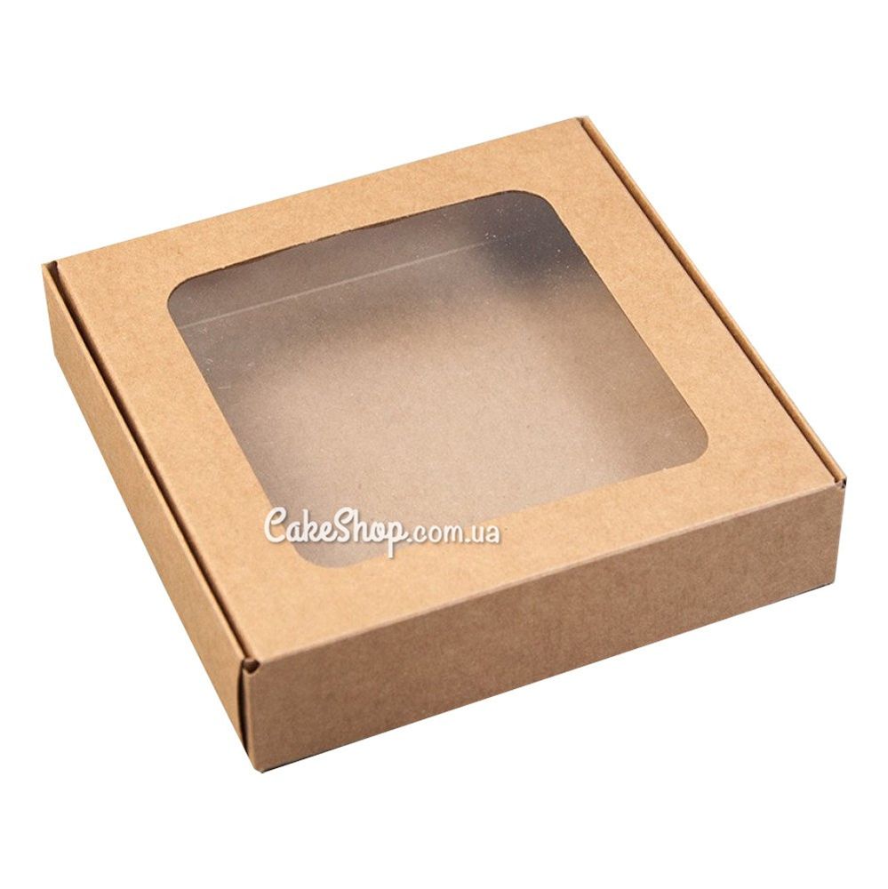 Коробка для пряников Крафт, 15х15х3,5 см - фото