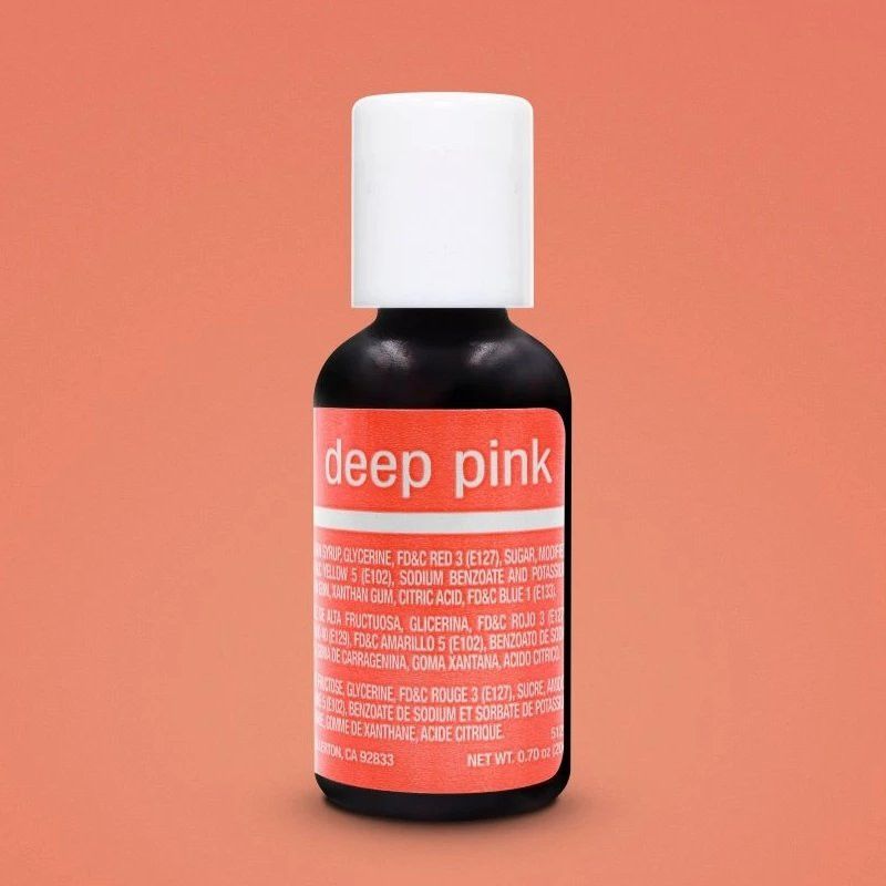 ⋗ Гелевый краситель Chefmaster Liqua-Gel Deep Pink (Глубокий розовый) купить в Украине ➛ CakeShop.com.ua, фото