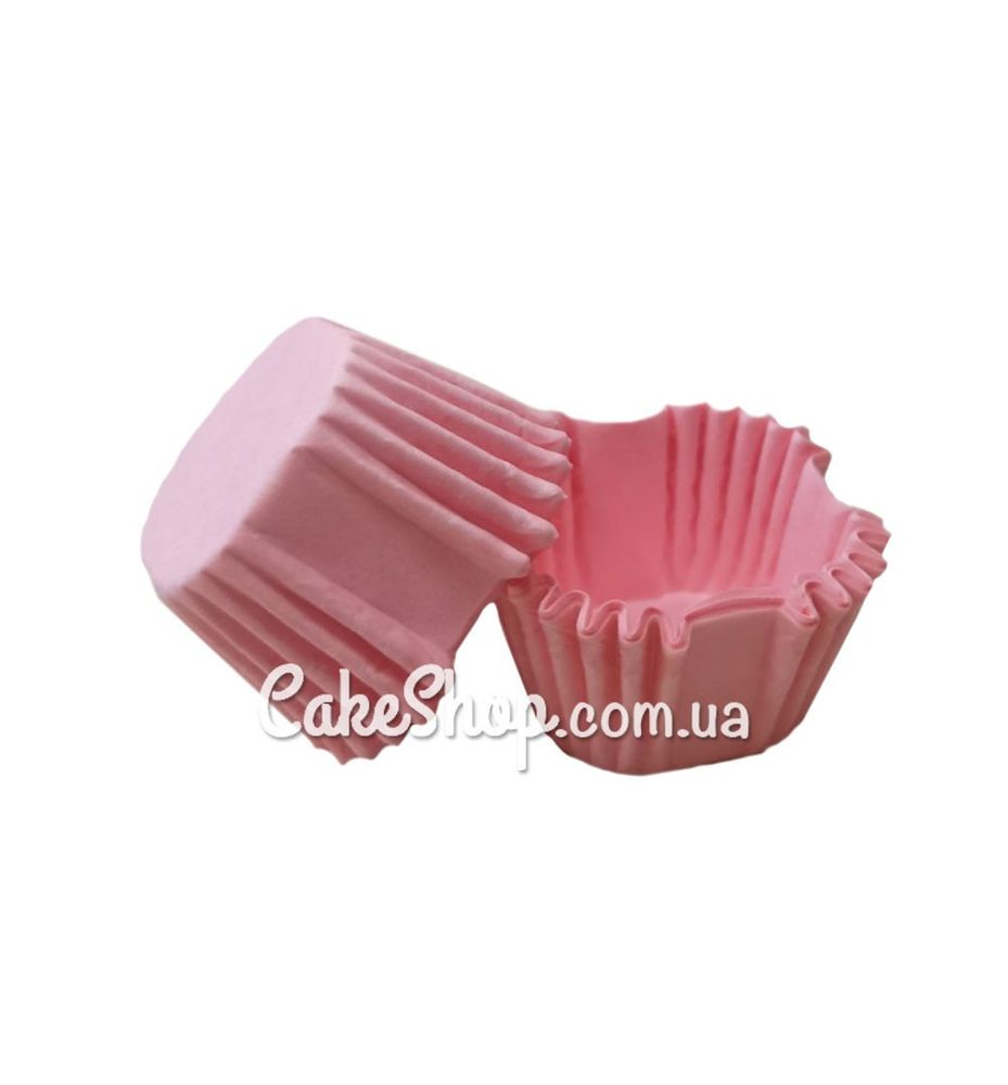 Бумажные формы для конфет и десертов 2,7х2,2 нежно розовые 50 шт. - фото