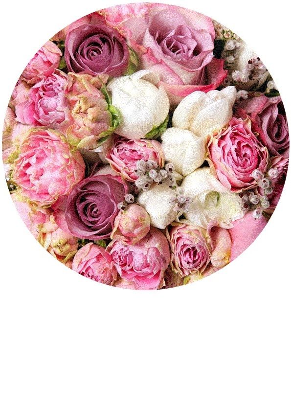 ⋗ Вафельна картинка Троянди 3 купити в Україні ➛ CakeShop.com.ua, фото