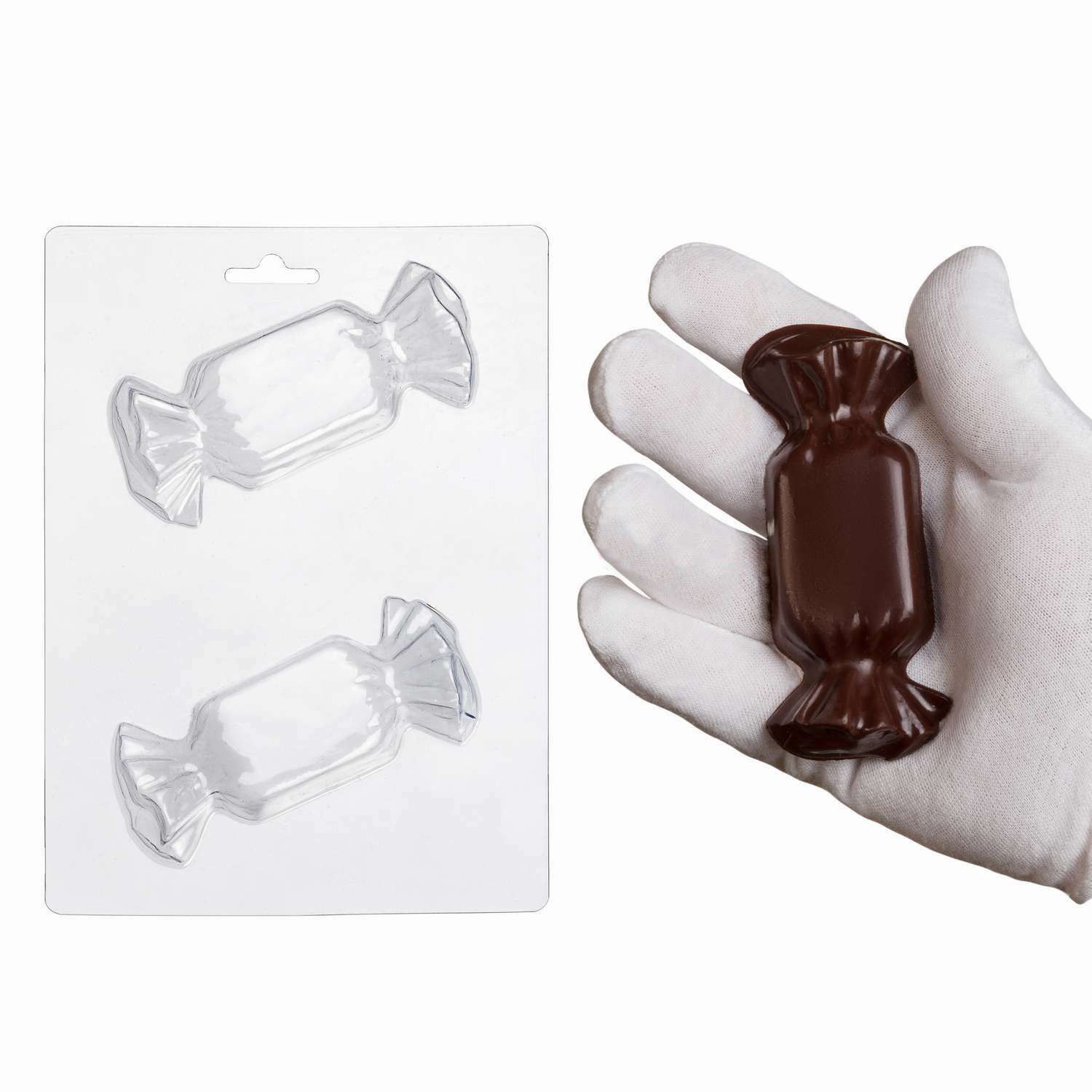 ⋗ Пластиковая форма для шоколада Конфета большая купить в Украине ➛ CakeShop.com.ua, фото