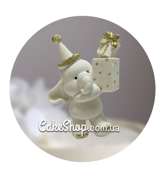 ⋗ Шоколадна фігурка Слон з подарунком золото ТМ ДімК купити в Україні ➛ CakeShop.com.ua, фото