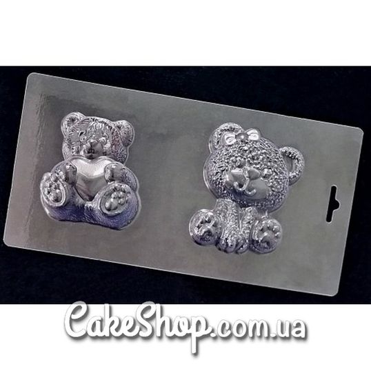 ⋗ Пластикова форма для шоколаду Ведмежата 2 шт купити в Україні ➛ CakeShop.com.ua, фото