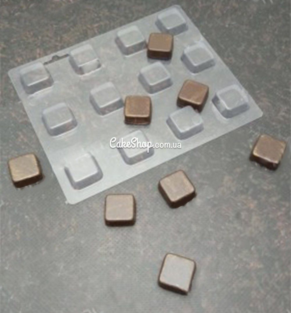 ⋗ Пластиковая форма для шоколада Кубики маленькие купить в Украине ➛ CakeShop.com.ua, фото