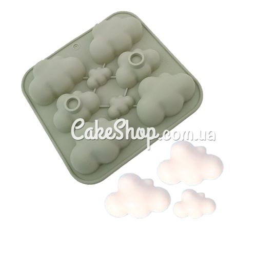 ⋗ Силіконова форма Хмари, 8 шт купити в Україні ➛ CakeShop.com.ua, фото