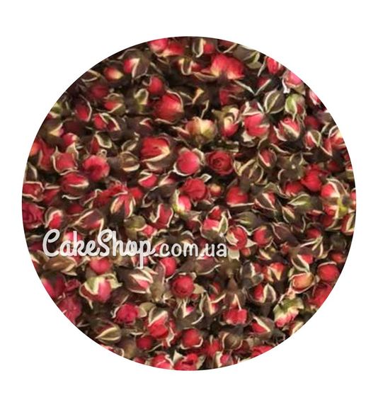 ⋗ Бутон чайной розы сушеный бордовый, 15г купить в Украине ➛ CakeShop.com.ua, фото