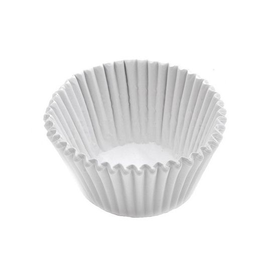 ⋗ Бумажные формочки для капкейков Белые, 5,5х4,2 см, 50 шт купить в Украине ➛ CakeShop.com.ua, фото