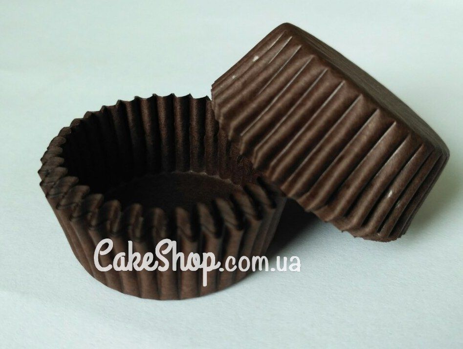 ⋗ Бумажные формы для конфет и десертов 3х1,5, коричневые 50 шт. купить в Украине ➛ CakeShop.com.ua, фото