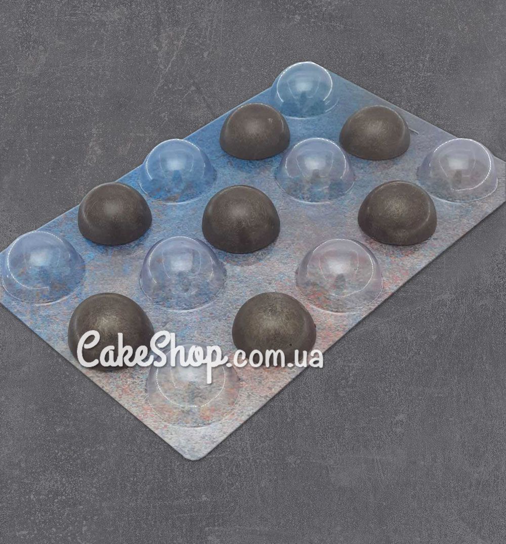 ⋗ Пластикова форма для шоколаду Напівсфери 3,8см, 8 шт купити в Україні ➛ CakeShop.com.ua, фото