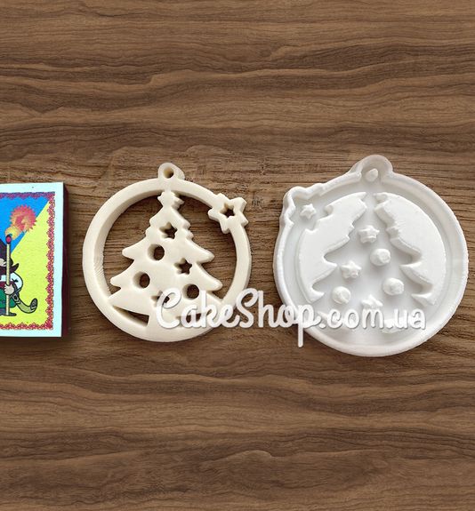 ⋗ Силіконовий молд Новорічний куля ялинка 2 купити в Україні ➛ CakeShop.com.ua, фото