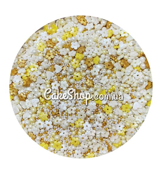 ⋗ Посыпка сахарная Перламутровый микс с шариками #28, 50 г купить в Украине ➛ CakeShop.com.ua, фото