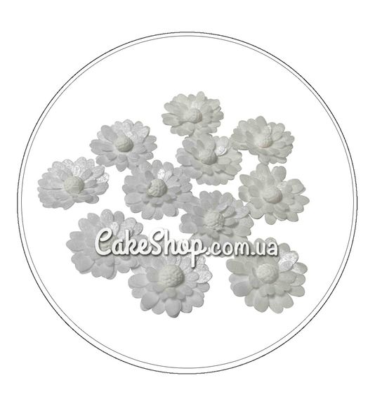 ⋗ Вафельна квітка Маргаритка мала біла 11 шт, ТМ Добрик купити в Україні ➛ CakeShop.com.ua, фото