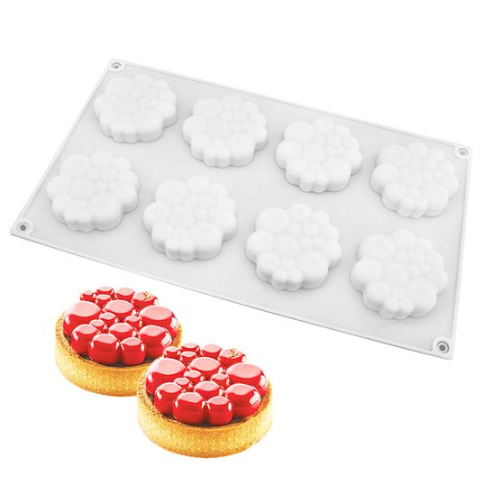 ⋗ Силиконовая форма для евродесертов Пузырьки 8 шт  купить в Украине ➛ CakeShop.com.ua, фото