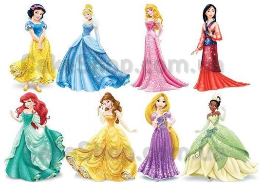 ⋗ Цукрова картинка Диснеевские принцеси 2 купити в Україні ➛ CakeShop.com.ua, фото