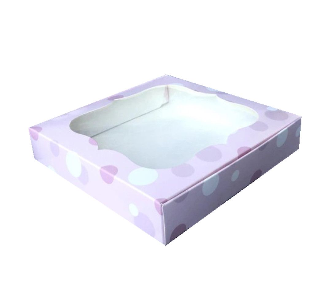 ⋗ Коробка для пряников с фигурным окном Розовая нежность, 15х15х3 см купить в Украине ➛ CakeShop.com.ua, фото