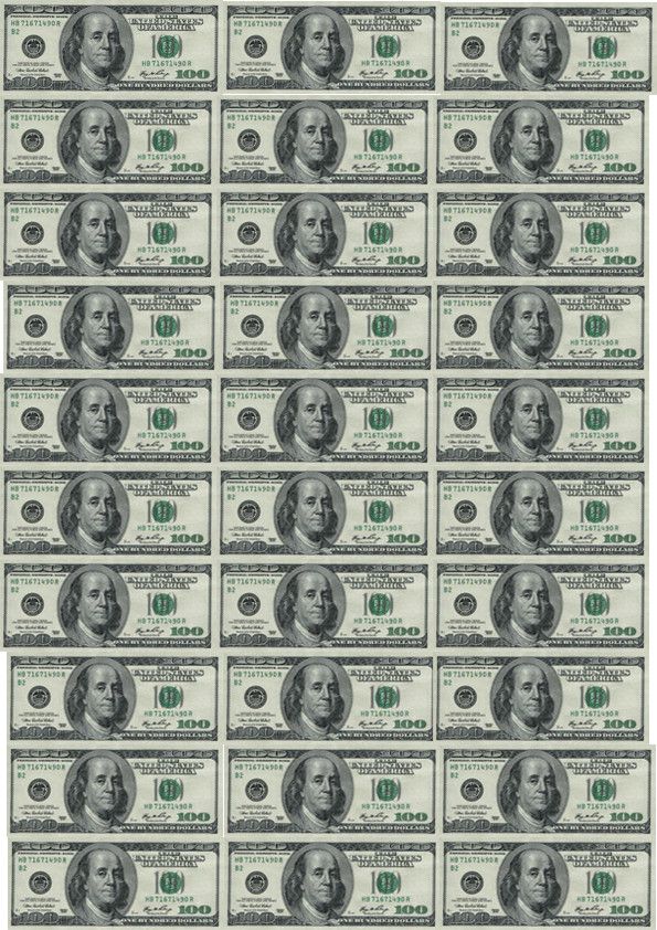 Вафельна картинка Гроші 18 - фото