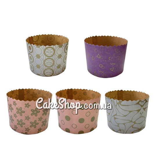 ⋗ Форма для великодньої паски d-90 мм Пастель мікс, (набір 10 шт) купити в Україні ➛ CakeShop.com.ua, фото