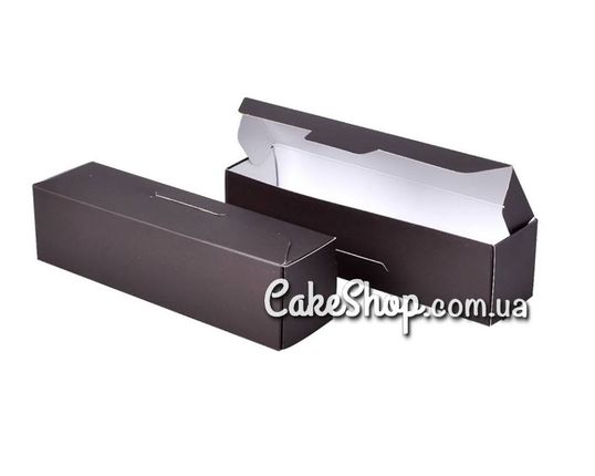 ⋗ Коробка для макаронс, зефира Черная, 19х5х5 см купить в Украине ➛ CakeShop.com.ua, фото