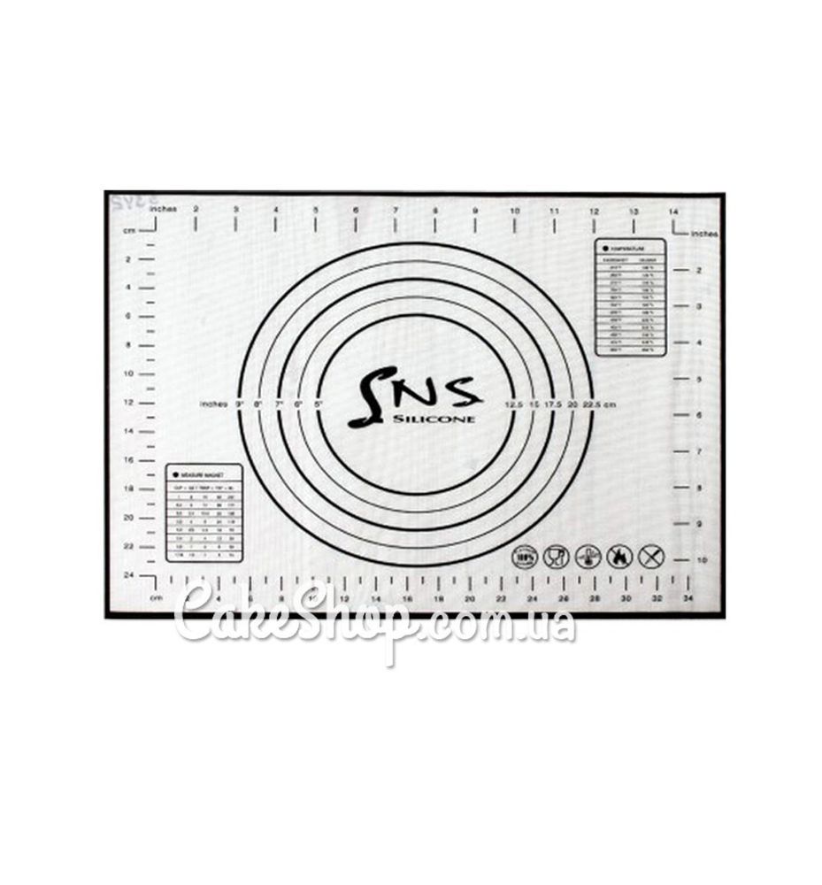 Силиконовый коврик с разметкой SNS 40х60 см - фото
