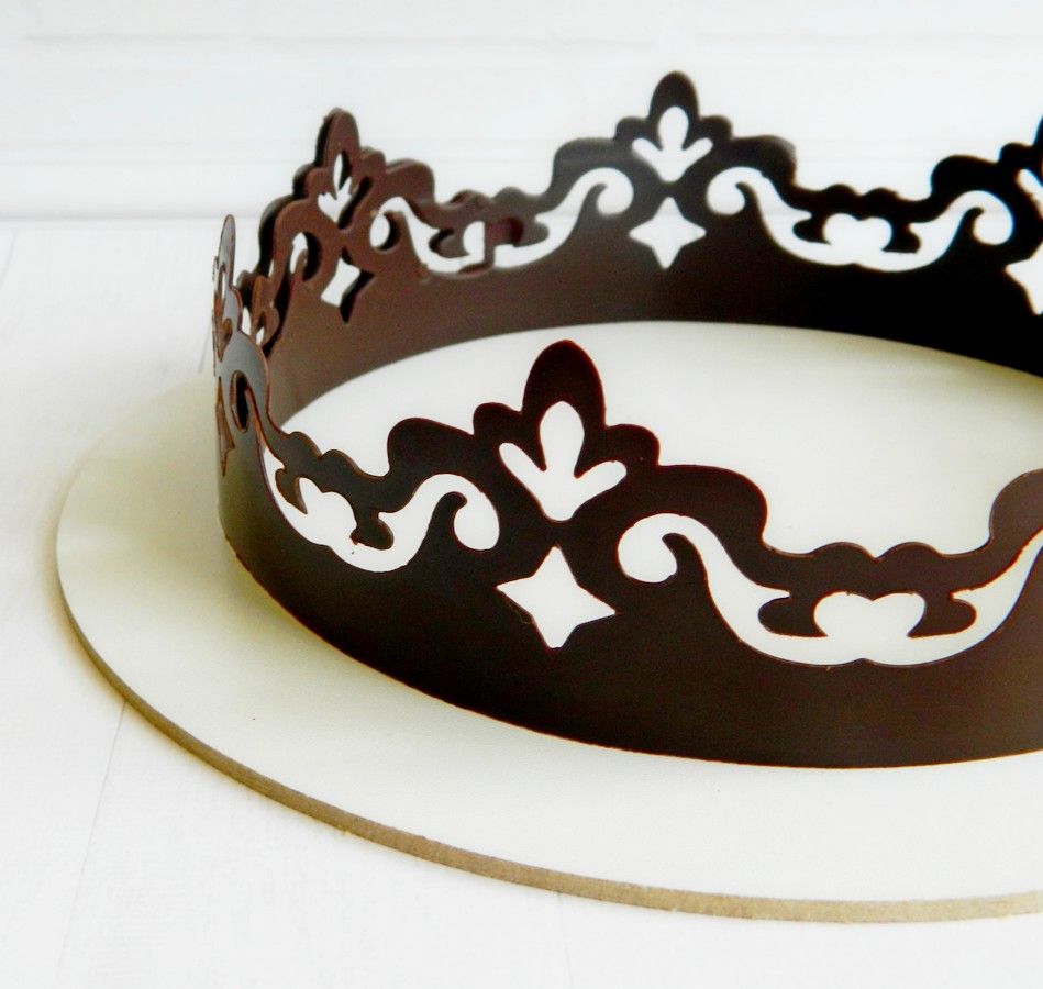 ⋗ Трафарет борт для шоколада Ришелье купить в Украине ➛ CakeShop.com.ua, фото