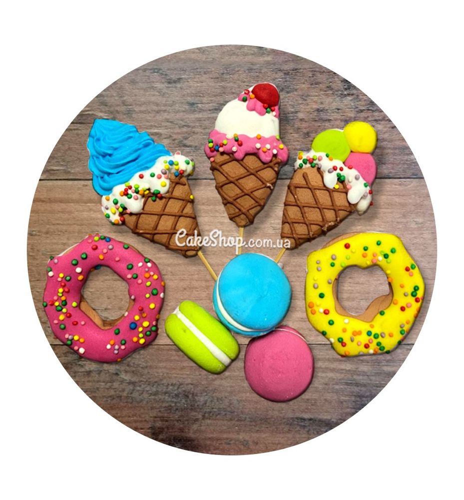 Сахарные фигурки Мороженое 2Д ТМ Сладо - фото