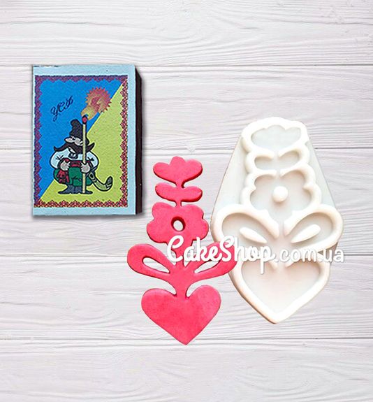 ⋗ Силіконовий молд Підвіска Сердечко купити в Україні ➛ CakeShop.com.ua, фото