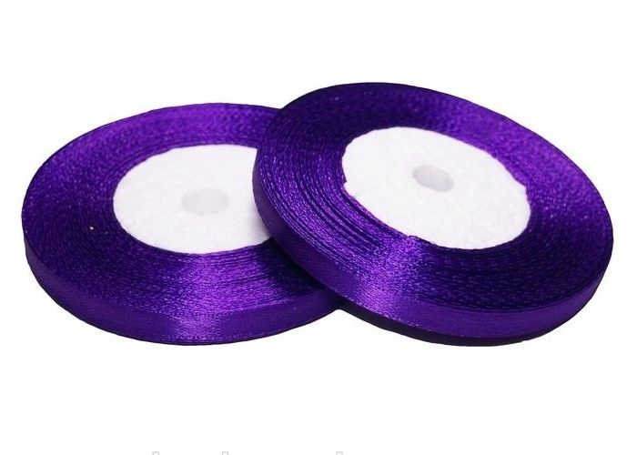 Лента атласная Фиолетовая 6 мм - фото